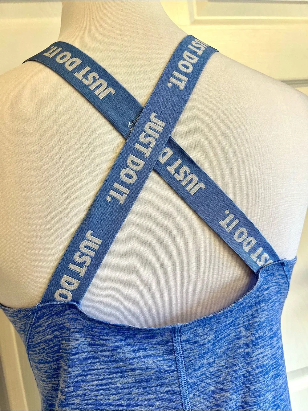 Nike Dri-FIT Blue Heathered Racerback Tank Top Women’s S Athletic Workout active